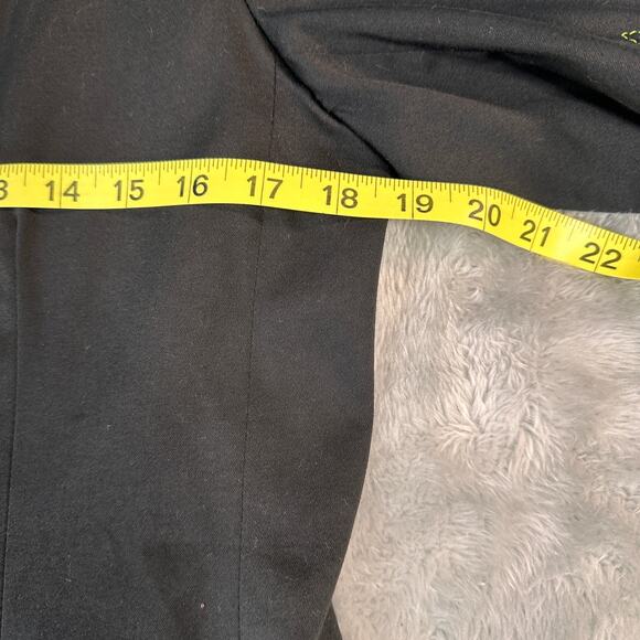 Harve Benard Jacket Womens 6 Black Vintage Embroidered Cutout Floral Open Front - Picture 5 of 11